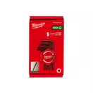 MILWAUKEE Sada kompaktných kľúčov Torx L tvaru 9 kusov T10-T50