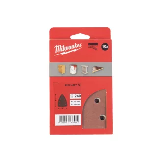   MILWAUKEE Delta brúsna podložka na suchý zips STD 100 x 147 mm / P240 7 otvorov (10 ks)