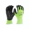 MILWAUKEE Pracovné rukavice s PU ponorkou, odolné voči rezu 1/A - XL/10 Hi-Vis (12 párov)