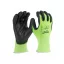 MILWAUKEE Pracovné rukavice s PU ponorkou, odolné voči rezu 1/A - XL/10 Hi-Vis (12 párov)