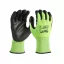 MILWAUKEE Pracovné rukavice odolné voči strihu s PU potápaním 1/A - XXL/11 Hi-Vis (12 párov)