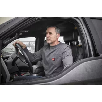 MILWAUKEE Dlhý rukáv póló sivá WTLSG-XL WORKSKIN™