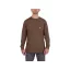 MILWAUKEE Vreckové tričko s dlhým rukávom Hnedé WTLSBRII XL