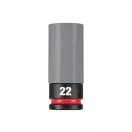 MILWAUKEE Hlboká nástrčka pre hliníkové disky 1/2" 22 mm