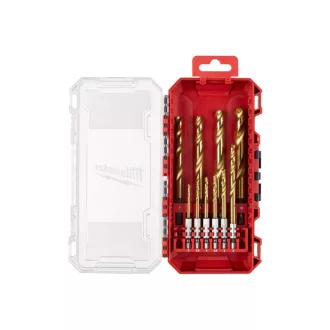   MILWAUKEE Súprava vrtákov na špirálu 10 dielna, Shockwave HSS-G TIN