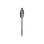 MILWAUKEE Tvrdokovový turbínu frézovací nástroj H - Zakrivený okrúhly 6x12,7 mm