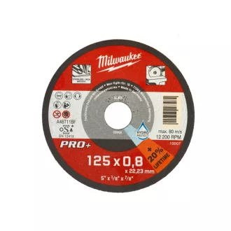   MILWAUKEE Rezný kotúč pre kov 125 x 0,8 x 22,2 mm rovný SCS 42