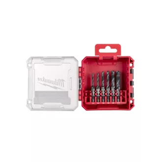   MILWAUKEE Kombinovaná súprava závitových vrtákov 6-dielna 1/4" Hex (vrták, závitník, oddebňovač)