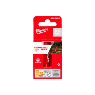   MILWAUKEE Diamantové suché vrtáky 8 mm 1/4" HEX DIAMOND MAX™