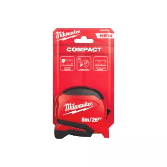   MILWAUKEE Meracia páska 8 m/26 stôp x 25 mm metrická COMPACT (GEN 2)