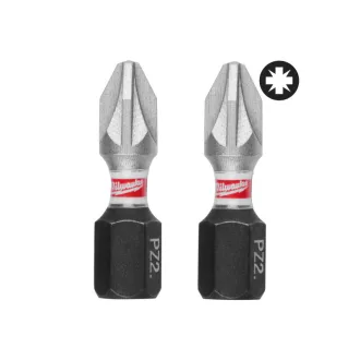 MILWAUKEE Bitový hrot PZ2 x 25 mm Shockwave (3 ks)