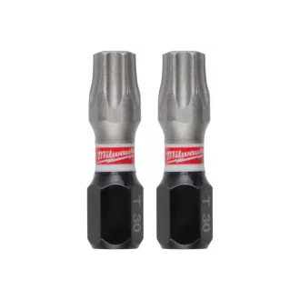 MILWAUKEE Bitová špička T30 x 25 mm Shockwave (3 ks)
