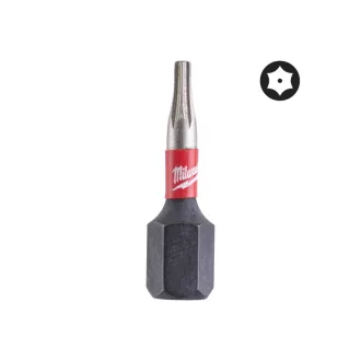   MILWAUKEE Bitový hrot s otvorom T20 x 25 mm Shockwave (3 ks)