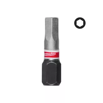 MILWAUKEE Bitový hrot HEX 5 x 25 mm Shockwave (3 ks)
