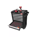 MILWAUKEE Náradie vozík 246 dielov, 7 zásuviek, 30"/78 cm, grafitovo sivý