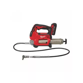   MILWAUKEE Akumulátorový mazací lis M18 GG-201C (1 x 2,0 Ah batéria + nabíjačka)
