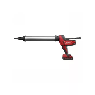   MILWAUKEE Akumulátorová pištoľ na tmel a lepidlo 600 ml C18 PCG/600A-201B (1 x 2,0 Ah batéria + nabíjačka