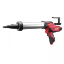 MILWAUKEE Akumulátorová pištoľ na tmel a lepiacu pištoľ M12 400 ml PCG/400A-0 (s batériou + nabíjačkou