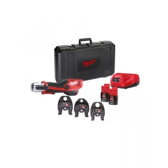   MILWAUKEE Akumulátorový hydraulický lis M12 HPT-202C M-SET 15/22/28 mm (2 x 2,0 Ah batéria + nabíjačka)