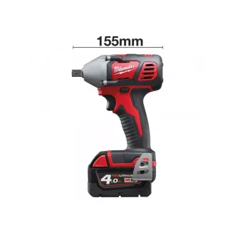   MILWAUKEE Akumulátorový rázový uťahovák M18 BIW12-402C (2 x 4,0 Ah batéria + nabíjačka)
