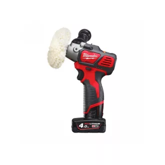   MILWAUKEE Akumulátorová leštička M12 BPS-421 x (1 x 4,0 Ah batéria + 1 x 2,0 Ah batéria + nabíjačka)