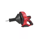 MILWAUKEE Akumulátorový čistič odpadových rúr M12 BDC8-202C s 8 mm x 7,6 m špirálou (2 x 2,0 Ah batéria + nabíjačka