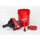 MILWAUKEE Akumulátorový čistič odpadových rúr M12 BDC6-202C so špirálou 6 mm x 7,6 m (2 x 2,0 Ah batéria + nabíjačka
