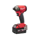 MILWAUKEE Akumulátorový rázový uťahovák M18 FQID-502 x 1/4" HEX (2 x 5,0 Ah batéria + nabíjačka)