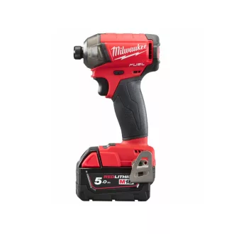   MILWAUKEE Akumulátorový rázový uťahovák M18 FQID-502 x 1/4" HEX (2 x 5,0 Ah batéria + nabíjačka)