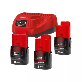 MILWAUKEE Sada batérie a nabíjačky M12NRG-303
