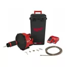 MILWAUKEE Akumulátorový čistič odtokov 10 mm M18 FDCPF10-201C (1 x 2,0 Ah batéria + nabíjačka)