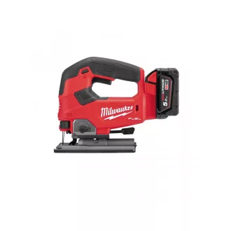   MILWAUKEE Akumulátorová priamočiara píla M18 FJS-502 x (2 x 5,0 Ah batérie + nabíjačka)