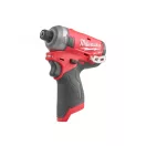 MILWAUKEE Akumulátorový rázový uťahovák M12 FQID-0 1/4" HEX (bez batérie + nabíjačky)