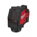MILWAUKEE Akumulátorový krížový čiarový laser L4 CLL-301C (1 x 3,0 Ah batéria + USB nabíjací kábel)