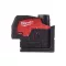 Bezdrôtový krížový a bodový laser MILWAUKEE M12 CLLP-301C (1 x 3,0 Ah batéria + USB nabíjací kábel)