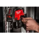 Bezdrôtový krížový a bodový laser MILWAUKEE M12 CLLP-301C (1 x 3,0 Ah batéria + USB nabíjací kábel)