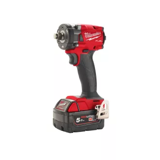   MILWAUKEE Akumulátorový rázový uťahovák M18 FIW2F12-502 x (2 x 5,0 Ah batéria + nabíjačka)