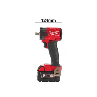  MILWAUKEE Akumulátorový rázový uťahovák M18 FIW2F12-502 x (2 x 5,0 Ah batéria + nabíjačka)