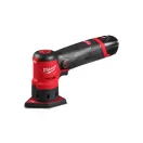 MILWAUKEE Akumulátorová trojuholníková brúska M12 FDSS-422 x (1 x 4,0 Ah batéria + 1 x 2,0 Ah batéria + nabíjačka)