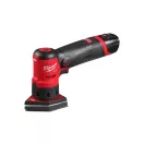 MILWAUKEE Akumulátorová trojuholníková brúska M12 FDSS-422 x (1 x 4,0 Ah batéria + 1 x 2,0 Ah batéria + nabíjačka)