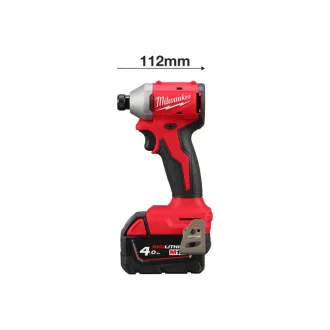   MILWAUKEE Akumulátorový rázový uťahovák M18 BLIDRC-402C (2 x 4,0 Ah batéria + nabíjačka)