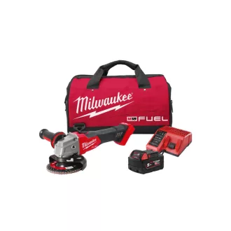   MILWAUKEE Akumulátorová uhlová brúska + taška M18 FSAG125X-501BRF (1 x 5,0 Ah akumulátor + nabíjačka)