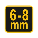 VOREL Ohýbačka betonárskej výstuže 6-8 mm 16 x 12 x 5 mm