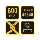 VOREL Spona na drôt pre kliešte typu E 49840 (600 ks)