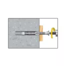 CELO MZK univerzálny golier plastový hmoždinka 10 x 60 + 7,0 x 80 skrutka so šesťhrannou hlavou (5 ks)