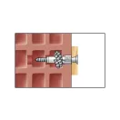 CELO MZK univerzálny golier plastový hmoždinka 10 x 60 + 7,0 x 80 skrutka so šesťhrannou hlavou (5 ks)