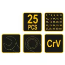 Sada kľúčov VOREL Phillips 25 kusov 6-32 mm