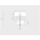 CELO pružinový vyklápací klin so skrutkami M3 x 100 (2 ks)