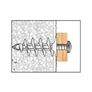 Hmoždinka do izolačného materiálu CELO IPL 60 so skrutkami 4,5 x 40 (4 ks)