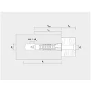 CELO MZK univerzálna hmoždinka golier plastová 6 x 41 (10 ks)
